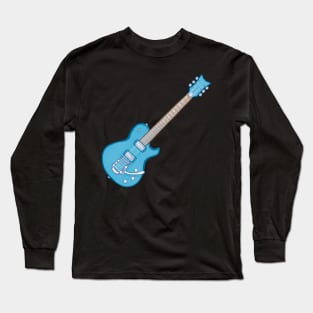 Blue electric guitar Long Sleeve T-Shirt